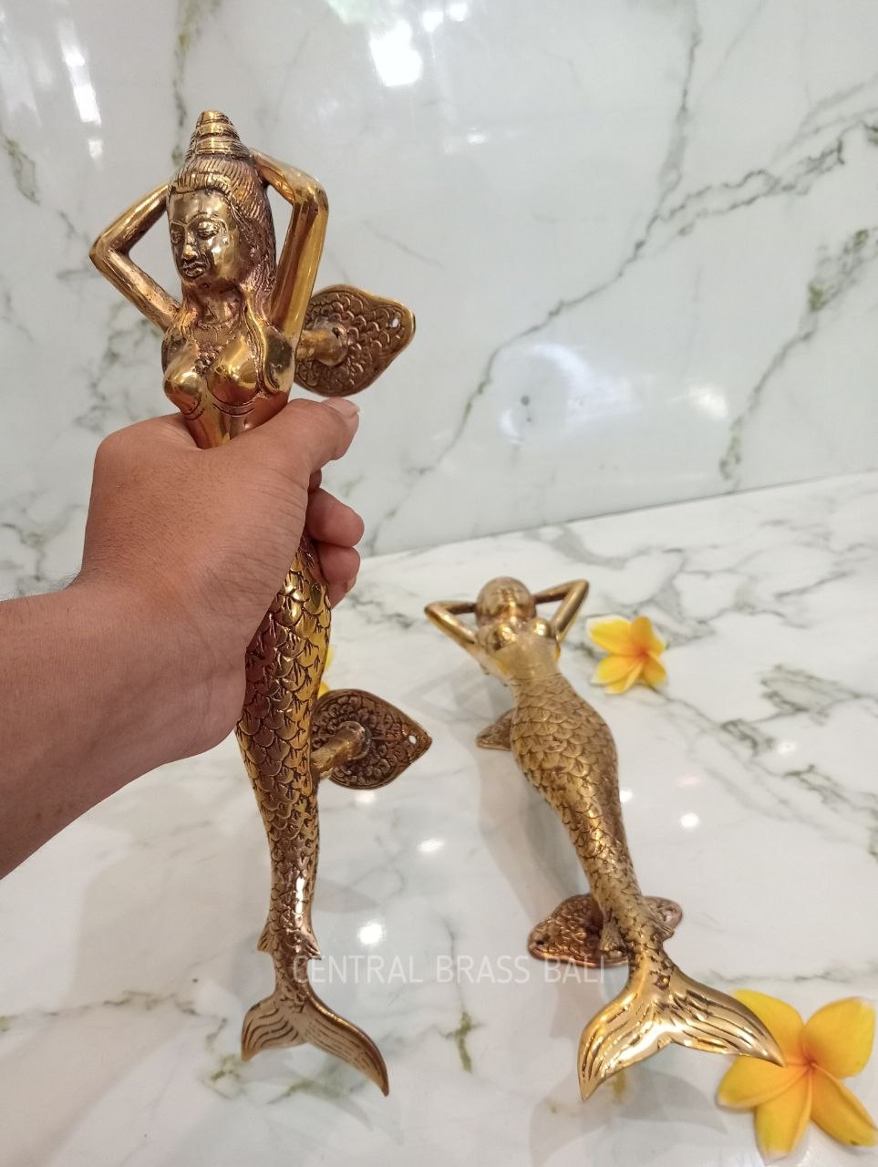 Rustic mermaid 32 cm