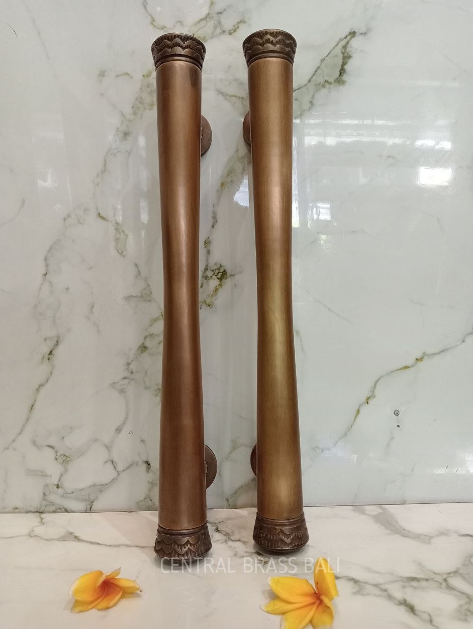 2pcs 50cm Door Handle Bali plain Carving handle, modern Bali handles