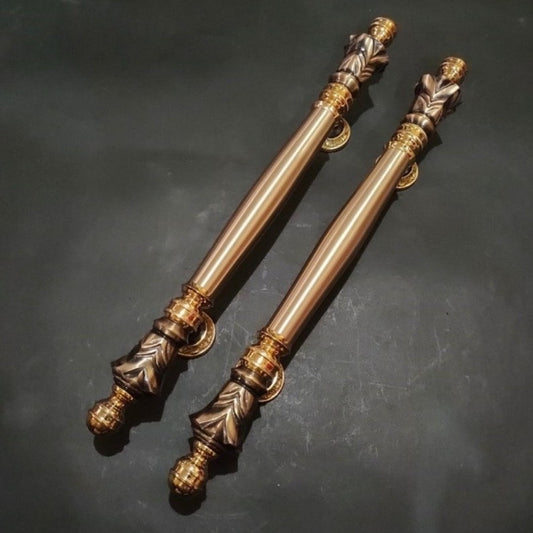 Pineapple door handle Pair of Vintage Main Entry Door Pull Handle Pineaple Fruits Antique light weight Brass Home Decor | Brass door handle | Brass door pull
